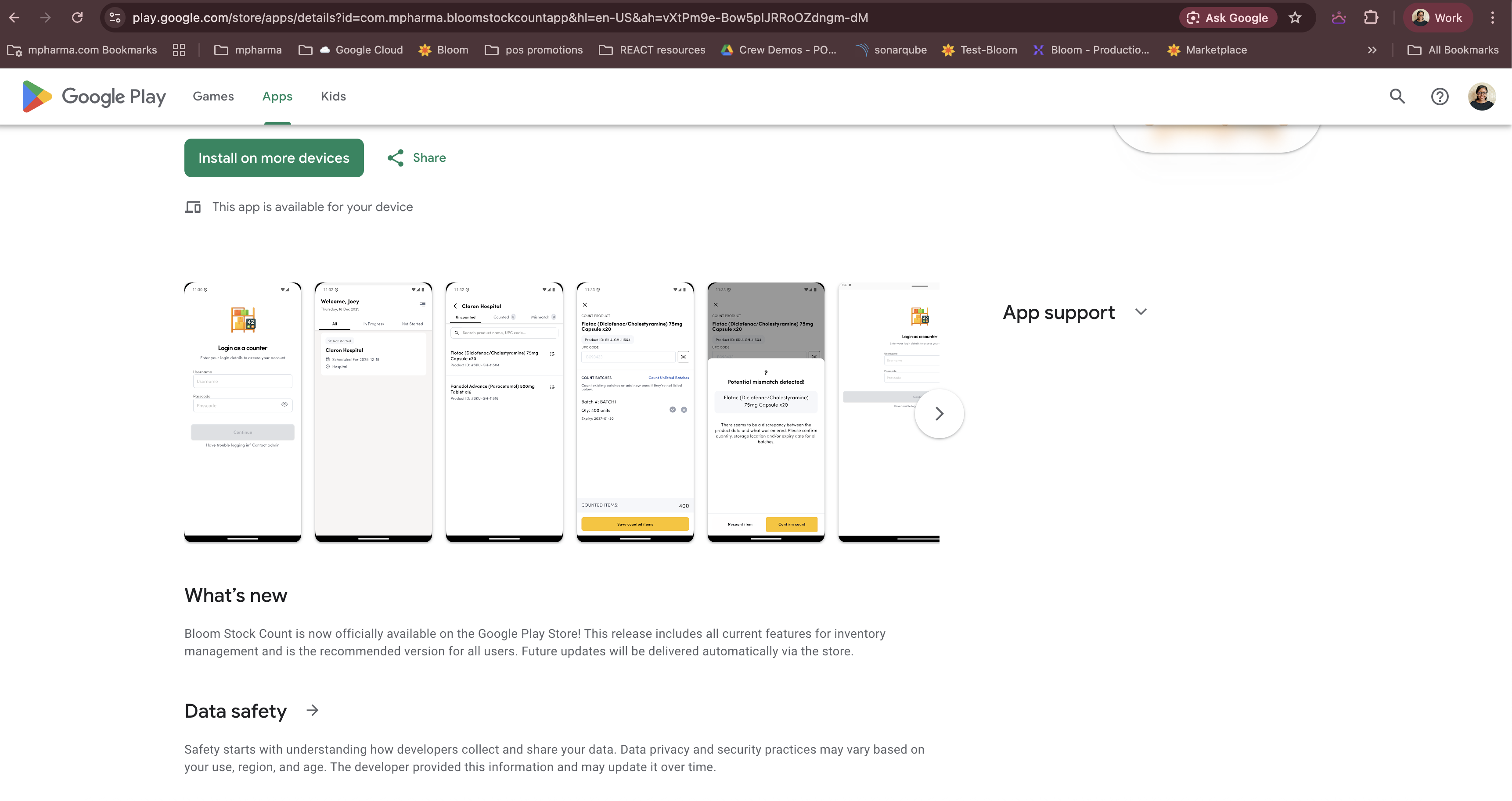 Stock Count Mobile App